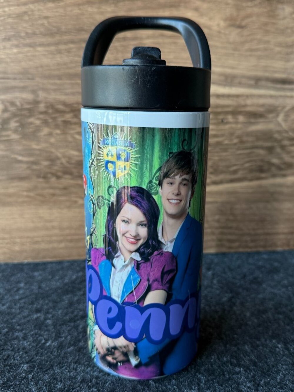 Disney Descendants Penny Personalized Stainless Water Bottle Tumbler Mal Ben